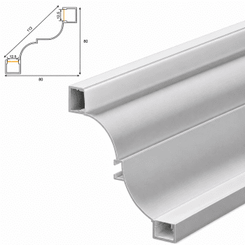 Phào Nhôm Led Cổ Trần CS8080
