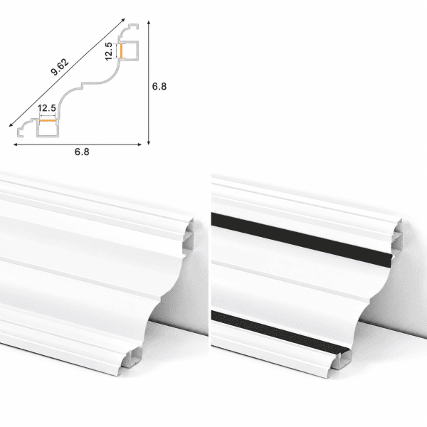 Phào Nhôm Led Cổ Trần CS6868