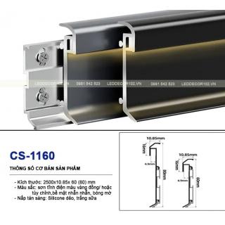 Led phào nhôm chân tường CS-1160