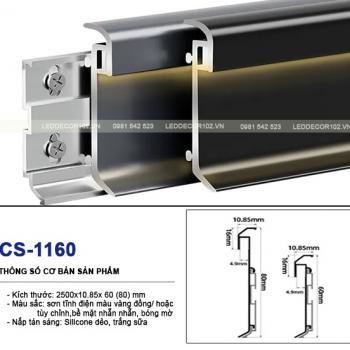 Led phào nhôm chân tường CS-1160