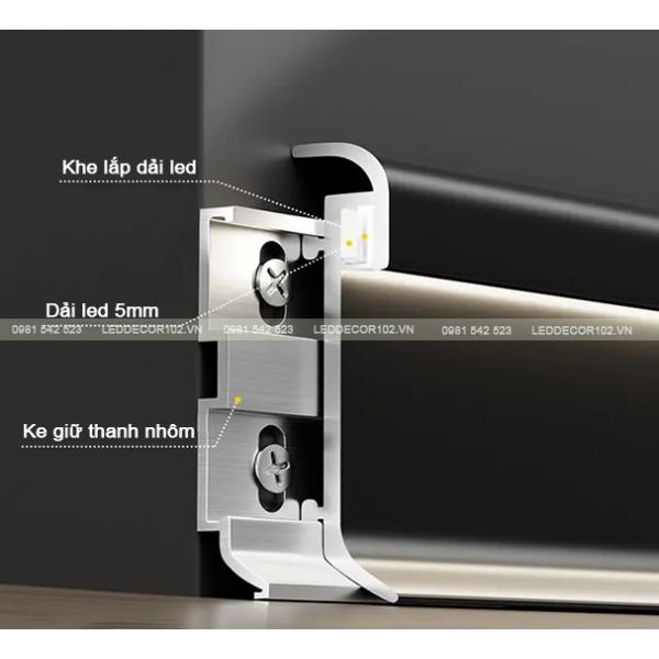 Led phào nhôm chân tường CS-1160