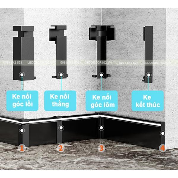 Led phào nhôm chân tường CS-244