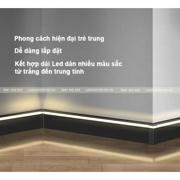 Led phào nhôm chân tường CS-244