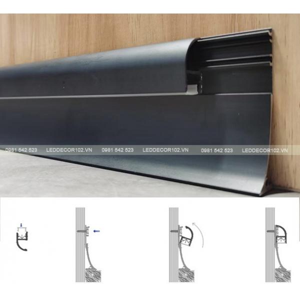 Led phào nhôm chân tường CS-252
