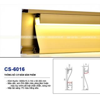 Led phào nhôm chân tường CS-6016