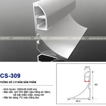 Led phào nhôm cổ trần CS-309