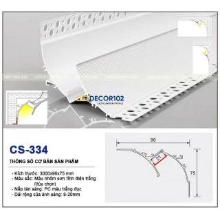 Led phào nhôm cổ trần CS-334