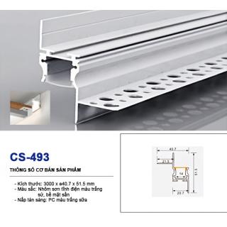 Led phào nhôm cổ trần CS-493