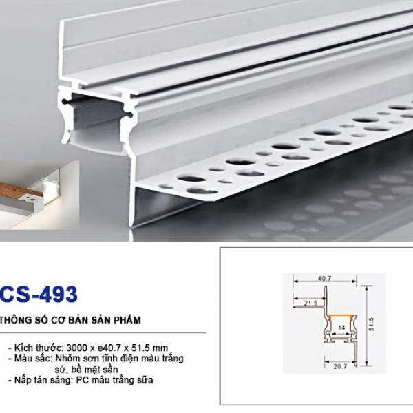 Led phào nhôm cổ trần CS-493