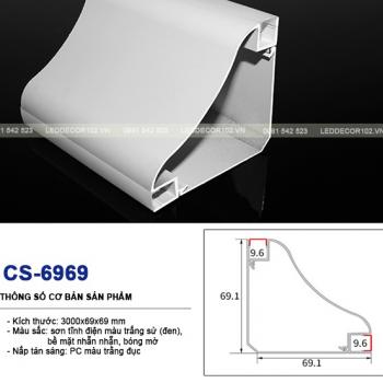 Led phào nhôm cổ trần CS-6969