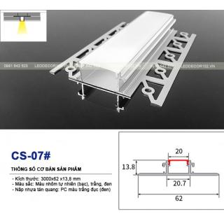 Led ray nhôm trần thạch cao CS-07