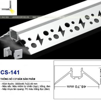 Led ray nhôm góc dương CS-141