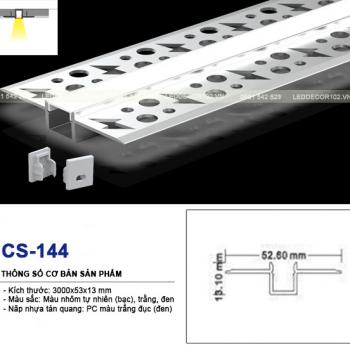 Led ray nhôm trần thạch cao CS-144