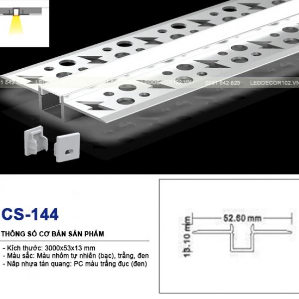 Led ray nhôm trần thạch cao CS-144