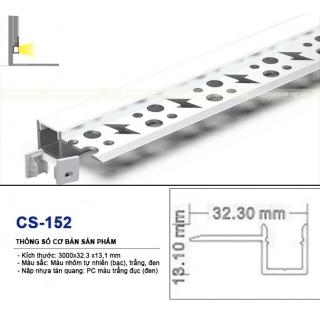 Led ray nhôm trần thạch cao CS-152