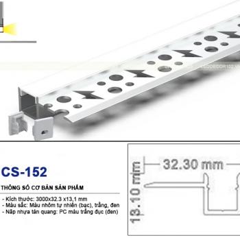 Led ray nhôm trần thạch cao CS-152