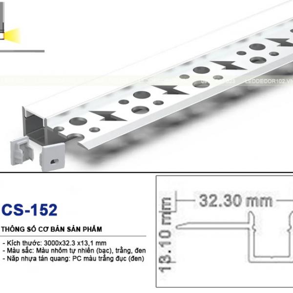 Led ray nhôm trần thạch cao CS-152