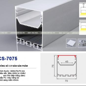 LED nhôm thả trần CS-7075