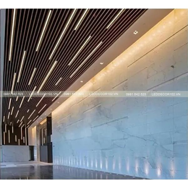 Led ray nhôm nội thất âm YH11B
