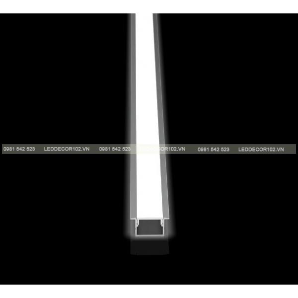 Led ray nhôm nội thất âm YH12B