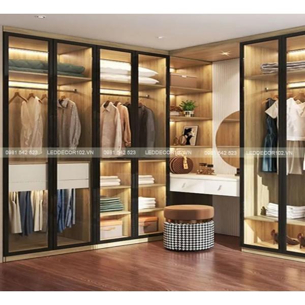 Led ray nhôm nội thất âm YH58A