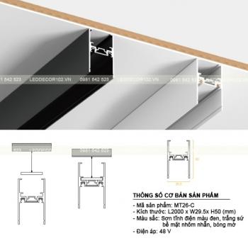 Ray nhôm nam châm MT26-C thế hệ mới