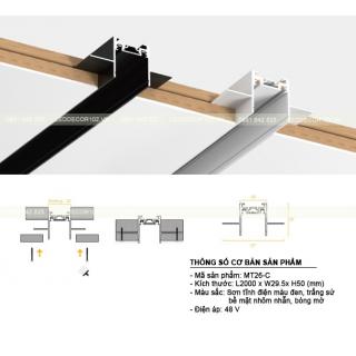 Ray nhôm nam châm MT26-D thế hệ mới