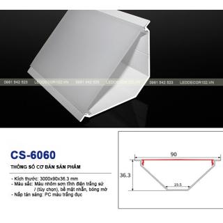 Led phào nhôm cổ trần CS-6060