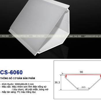 Led phào nhôm cổ trần CS-6060
