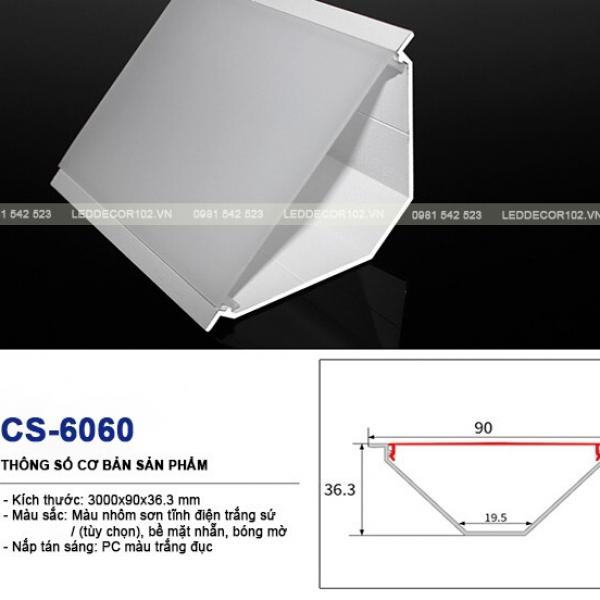 Led phào nhôm cổ trần CS-6060