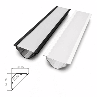 Phào Nhôm Led Cổ Trần CS6060